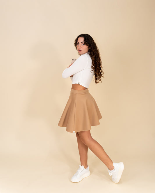 Wool Cloche Short Skirt