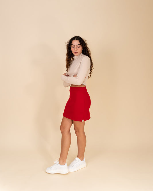 Wool Tight Short Skirt