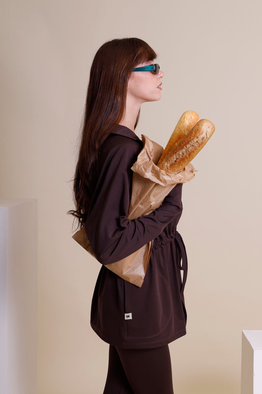 Drawstring Zip Jacket