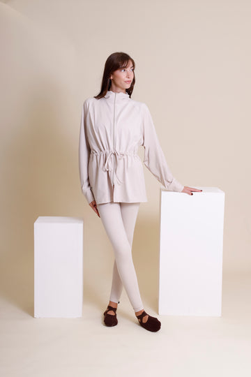 Drawstring Zip Jacket