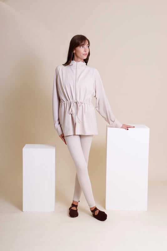 Drawstring Zip Jacket