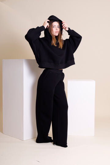 Fleece Straight-Leg Pants