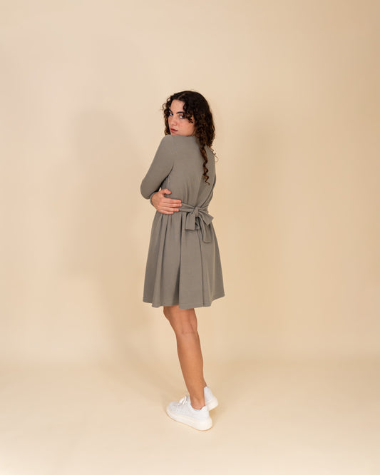 Ribbed Short Dress