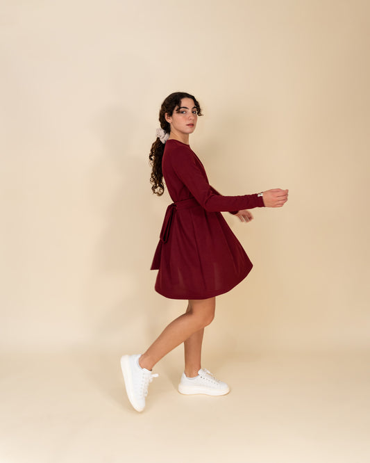 Ribbed Short Dress