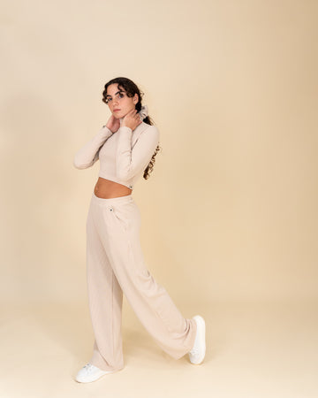 Casual Ribbed Pants