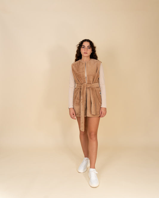 Vegan Teddy Vest