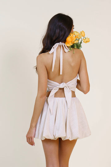 Linen Halter Top
