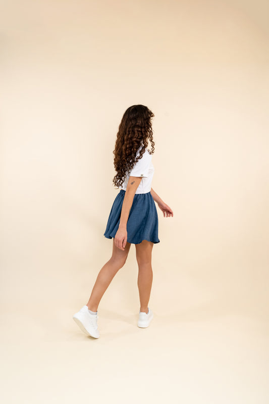 Linen Skater Skirt
