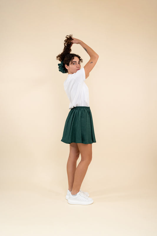 Linen Skater Skirt